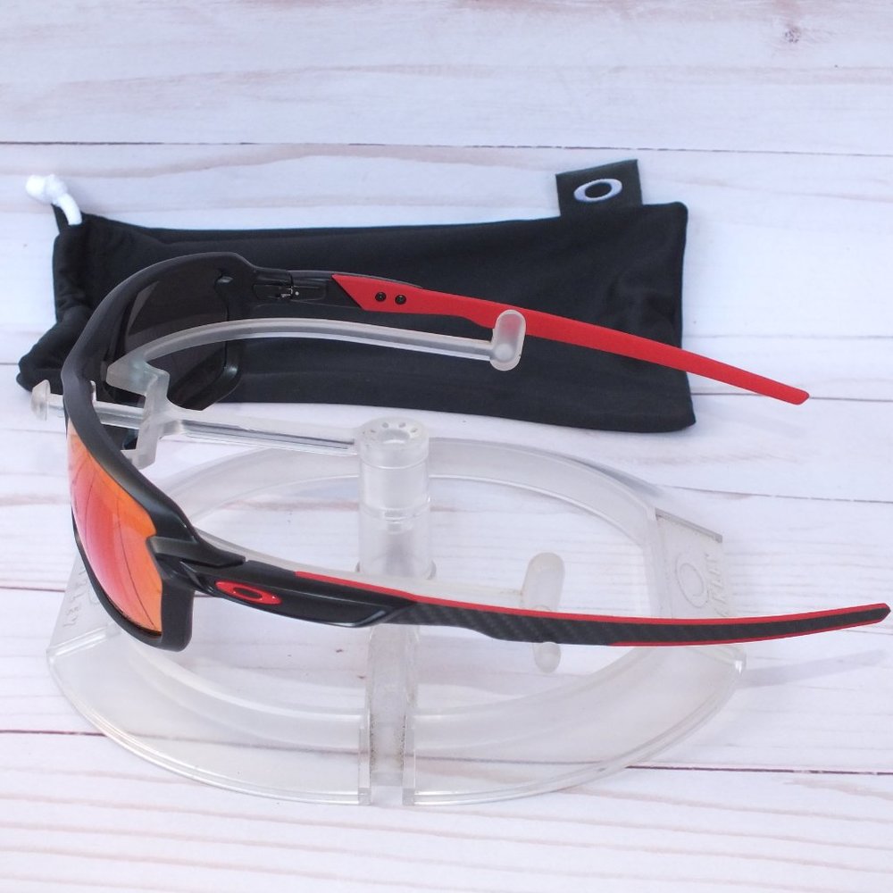 NEW Oakley Polarized Carbon Shift Black Torch Red - Picture 5 of 6